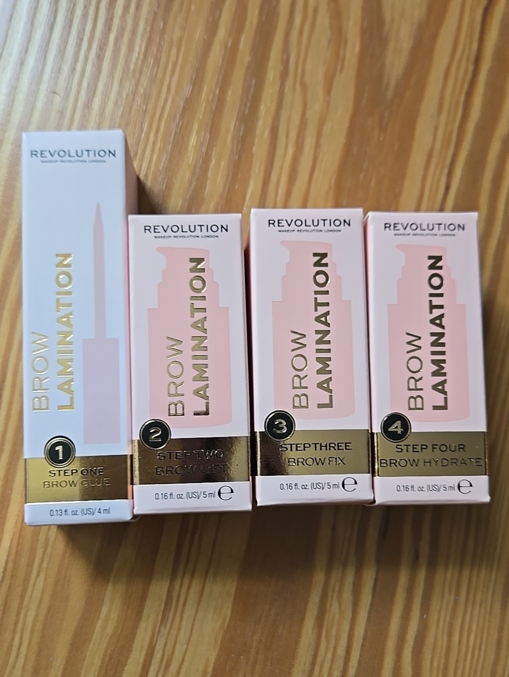 Revolution Brow Lamination Kit - Pink & Gold Packaging